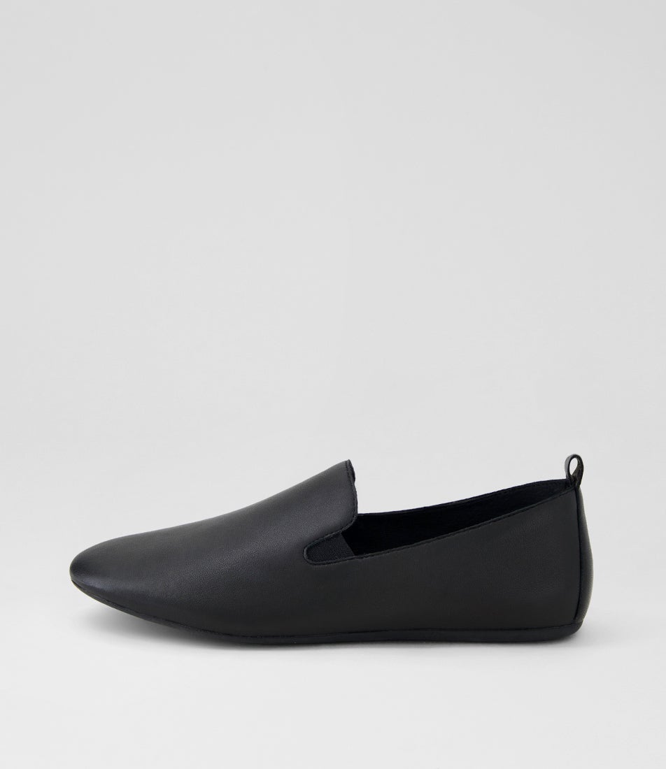 Bellva Black Leather Loafers