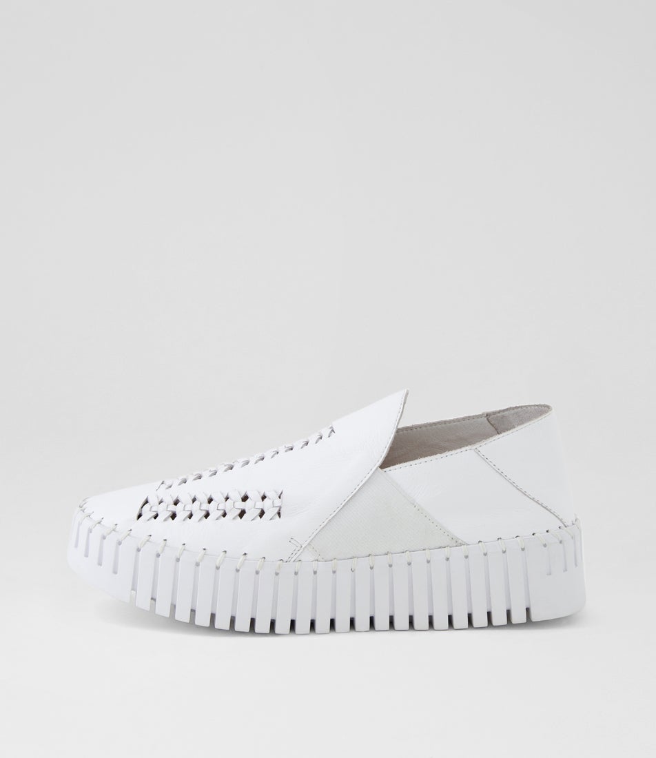 Bagley White Leather Sneakers Bagley White Leather Sneakers