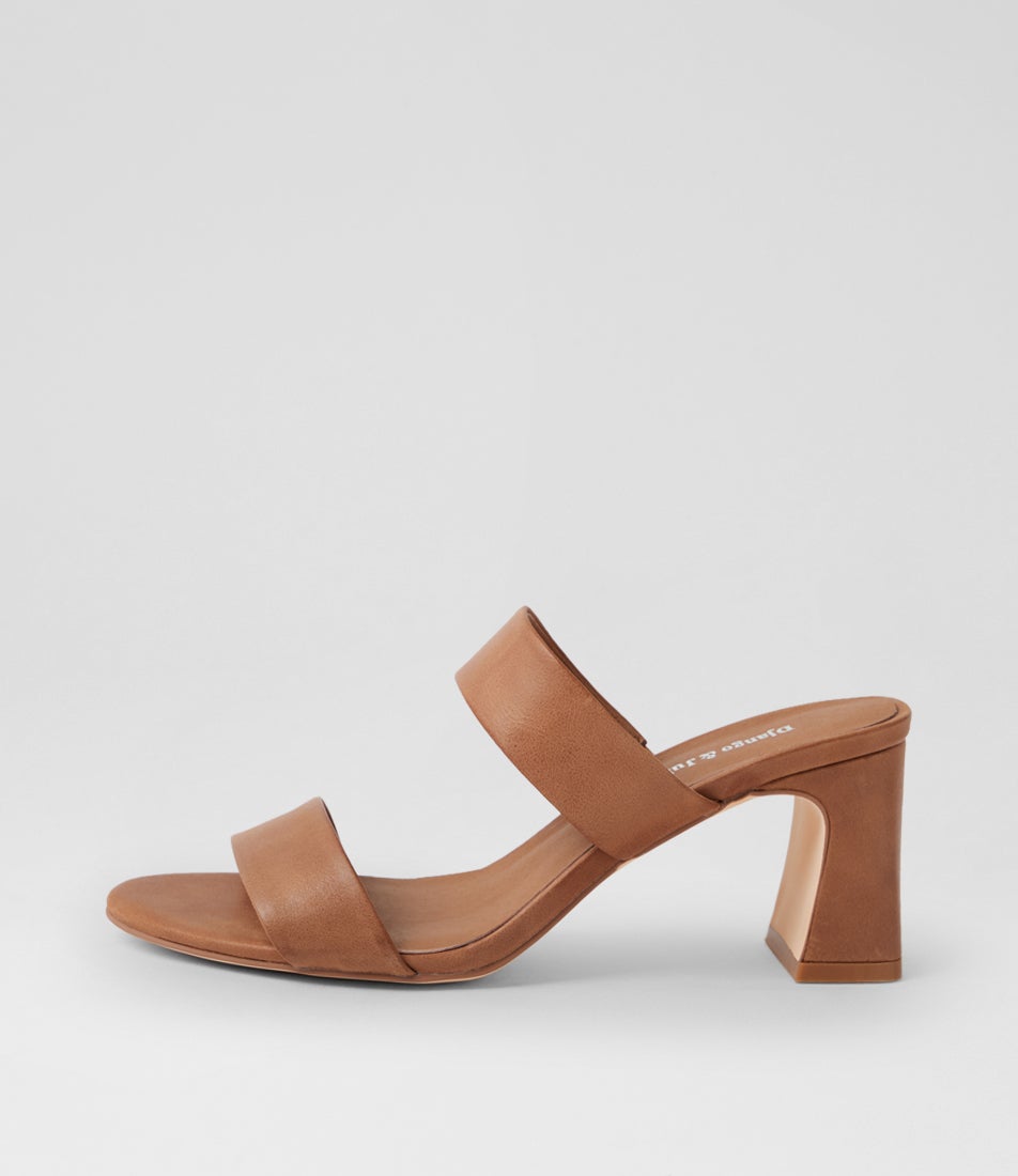Belline Tan Leather Heeled Sandals Belline Tan Leather Heeled Sandals