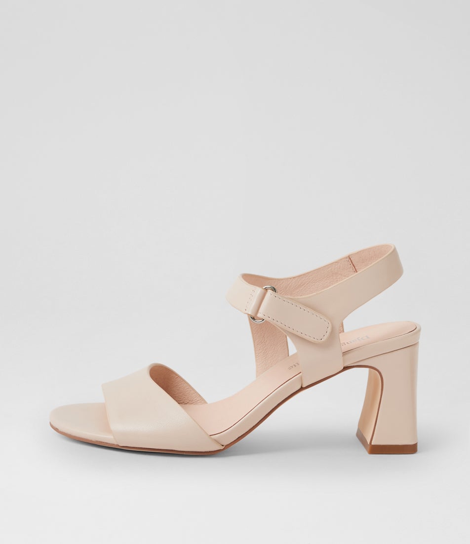 Beni Nude Leather Sandals