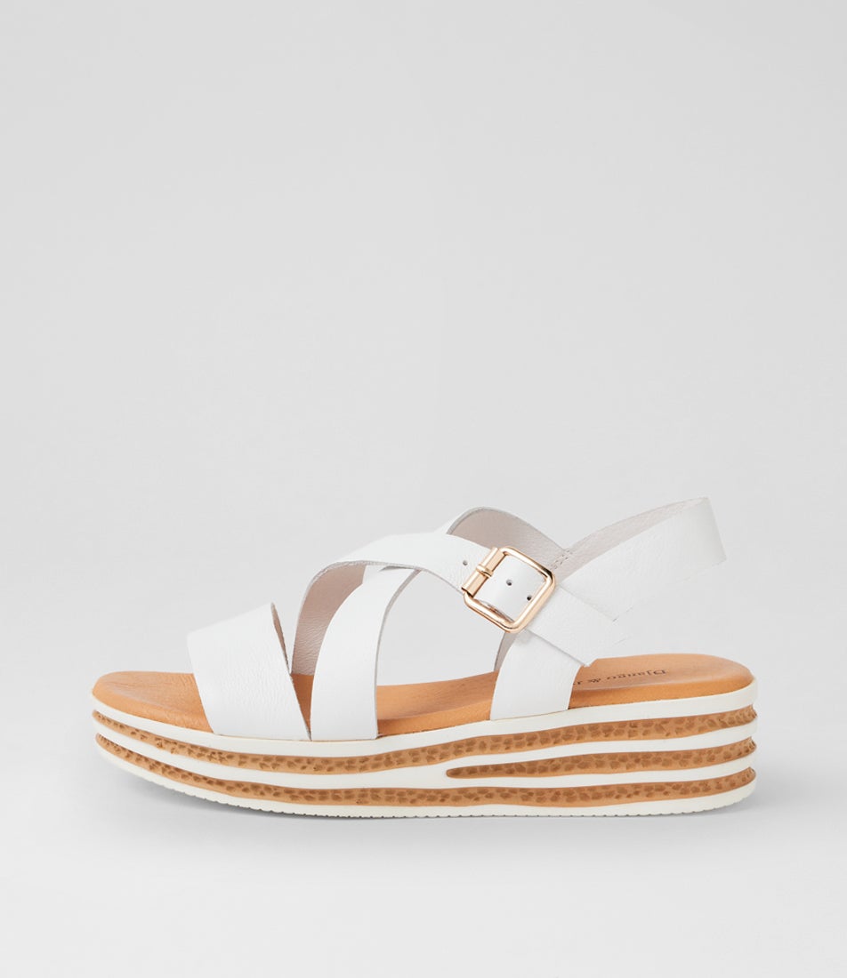 Criver White Leather Sandals Criver White Leather Sandals