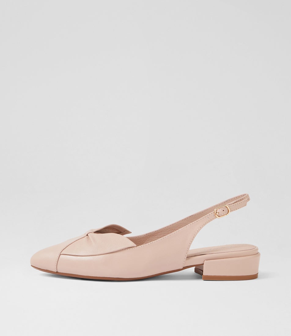 Earley Nude Leather Heels Earley Nude Leather Heels