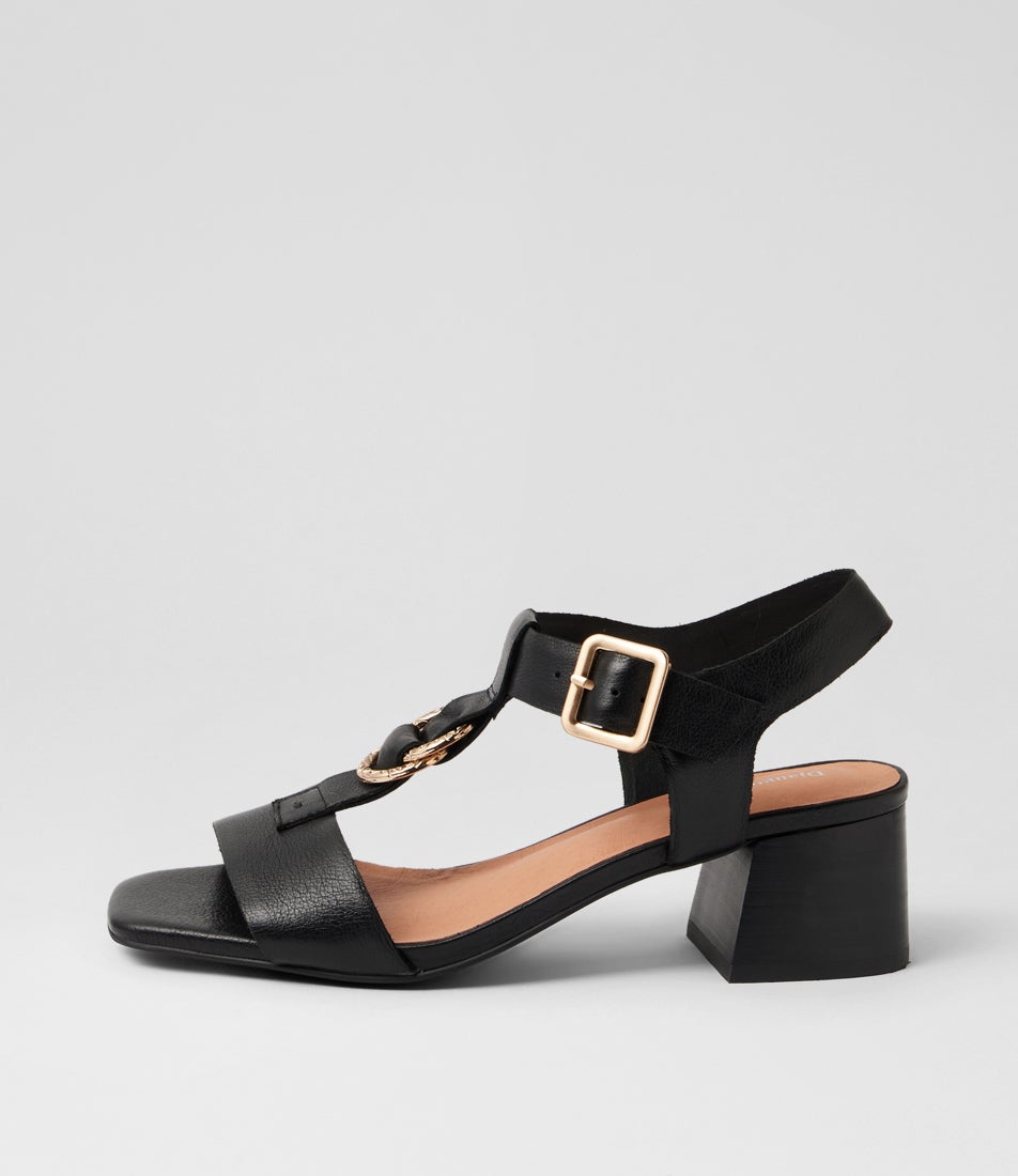 Fulvia Black Leather Sandals Fulvia Black Leather Sandals