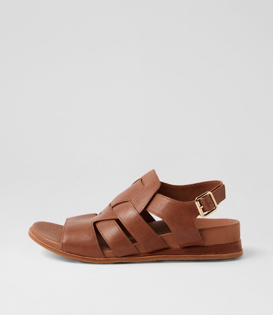 Fromer Cognac Leather Sandals