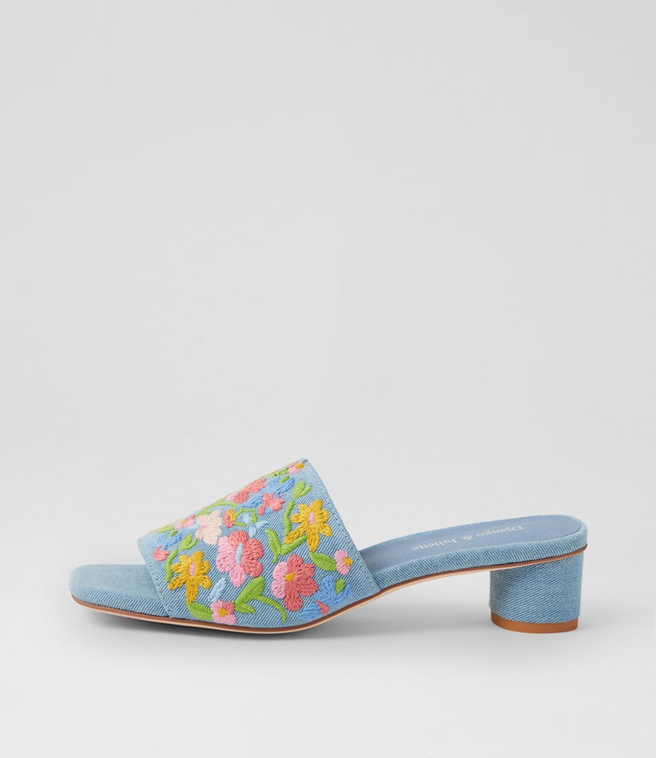 Heppzia Blue Gelato Fabric Sandals Heppzia Blue Gelato Fabric Sandals