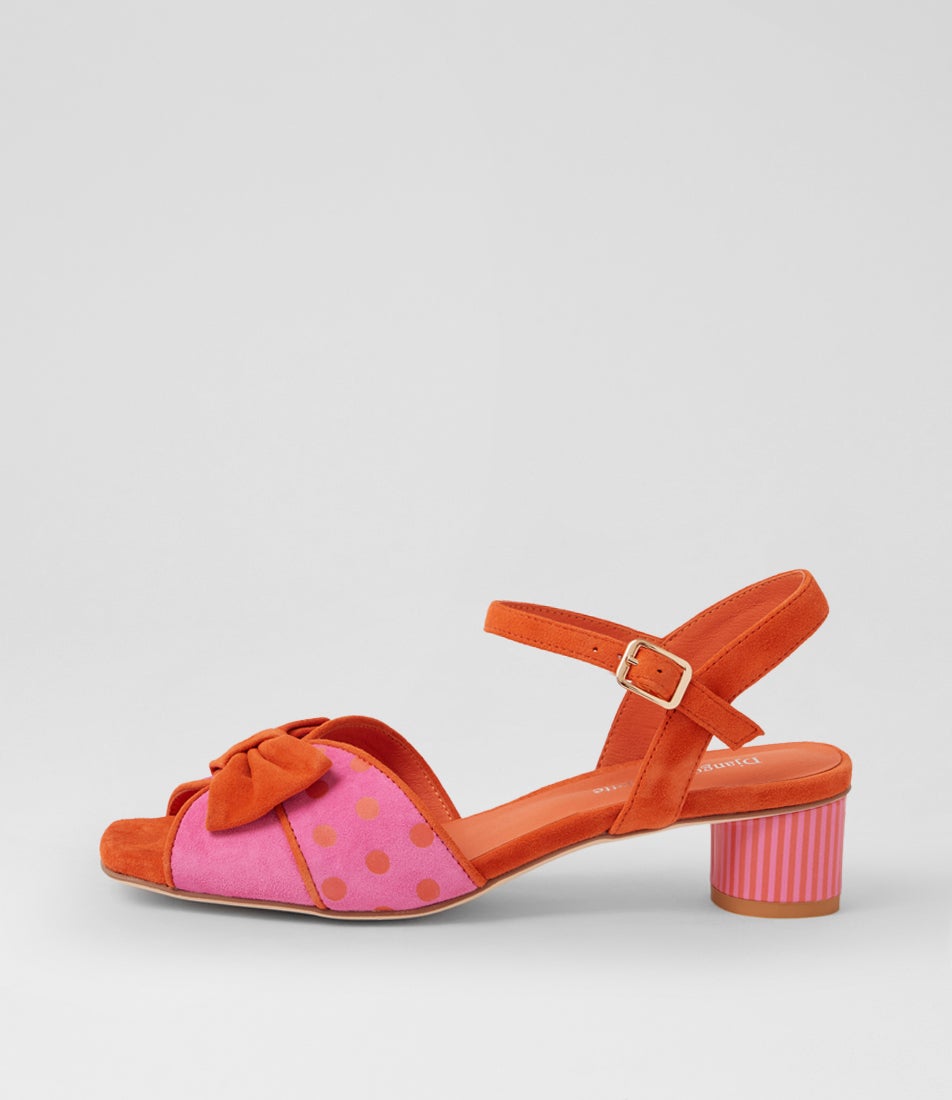 Hildi Pink Orange Multi Sandals