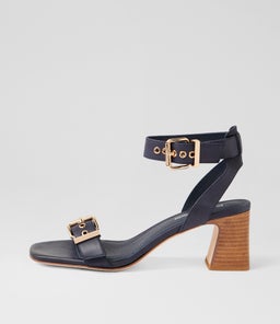 JENN DJ NAVY NATURAL HEEL LEATHER