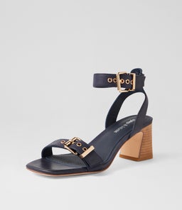 JENN DJ NAVY NATURAL HEEL LEATHER