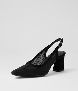 KIPPS DJ BLACK SUEDE MESH