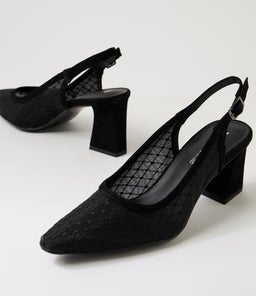 KIPPS DJ BLACK SUEDE MESH
