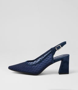 KIPPS DJ NAVY SUEDE MESH