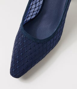KIPPS DJ NAVY SUEDE MESH
