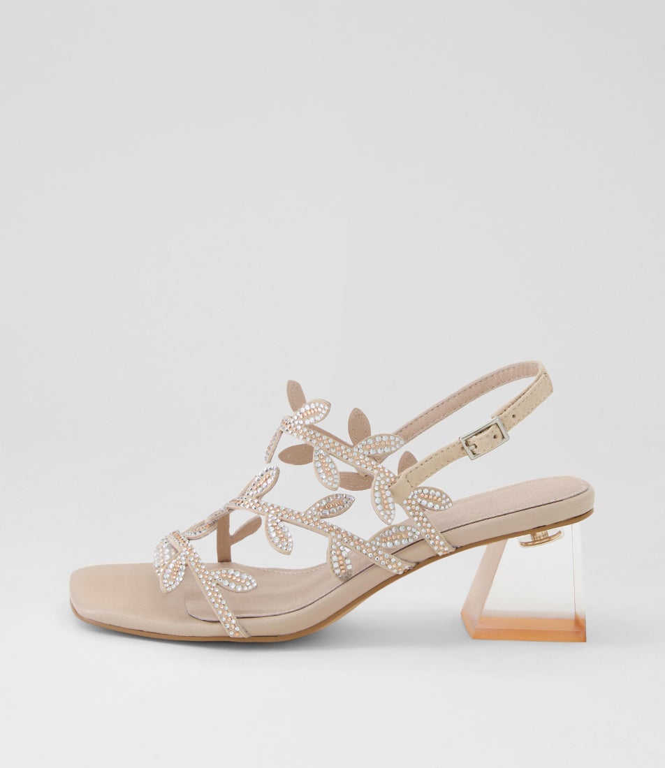 Miran Nude Silver Multi Sandals