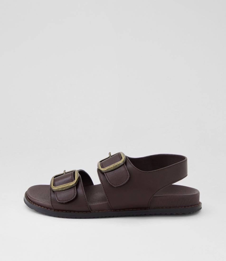Nodrish Choc Leather Sandals Nodrish Choc Leather Sandals