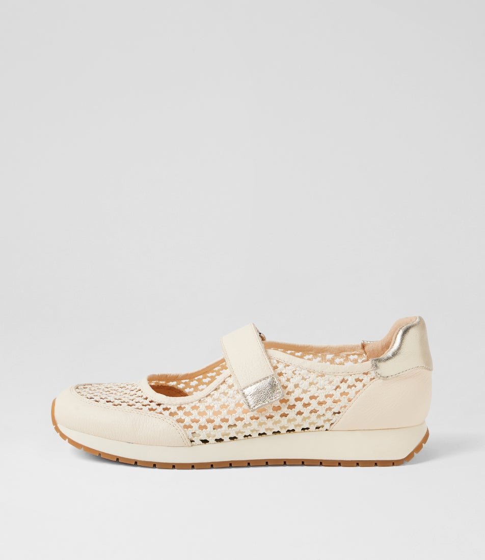 Paix Milk Platino Leather Mary Jane Sneakers