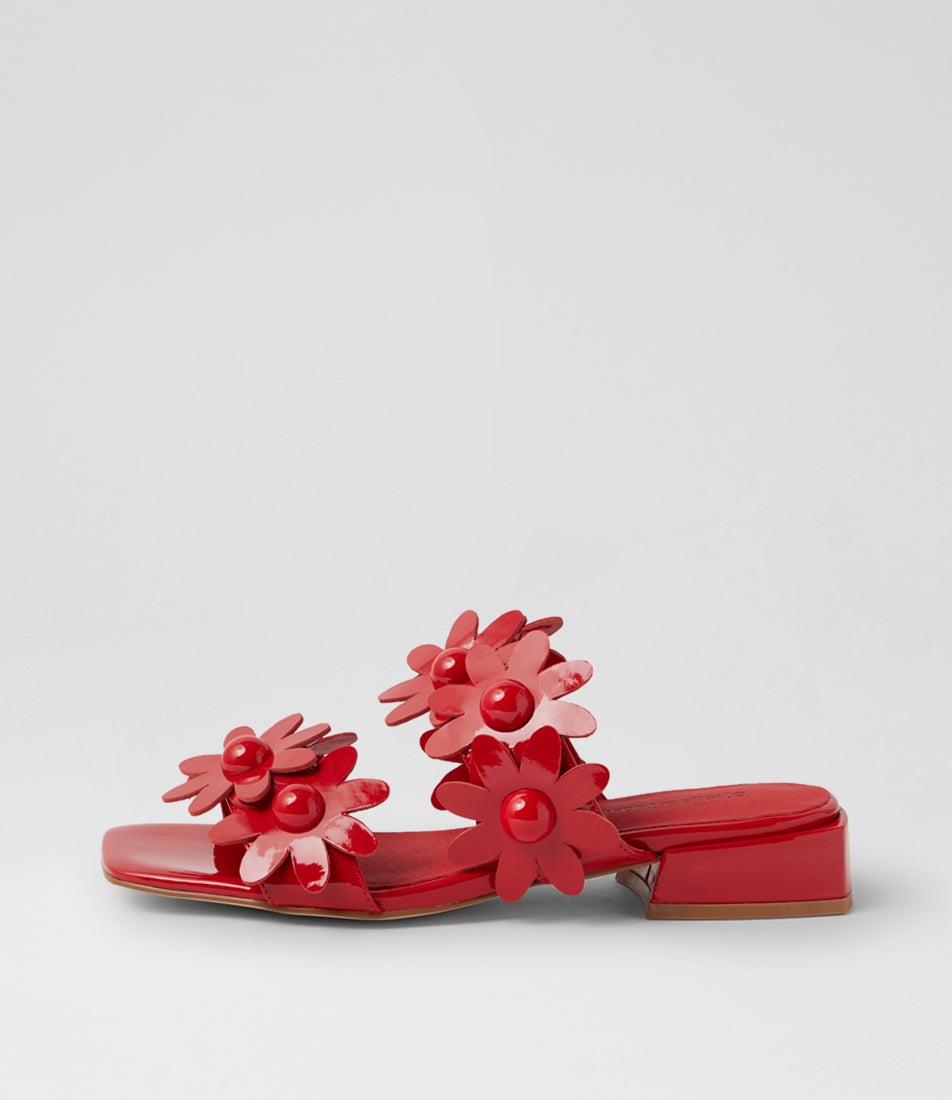 Pamelina Red Patent Leather Sandals Pamelina Red Patent Leather Sandals