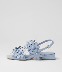 Pellas Cornflower Patent Leather Sandals Pellas Cornflower Patent Leather Sandals