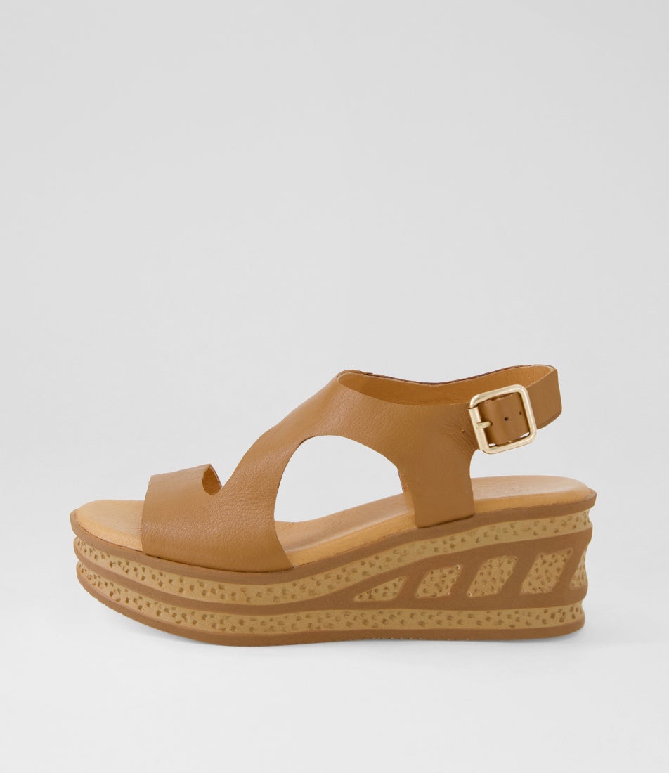 Quetzal Dark Tan Leather Sandals
