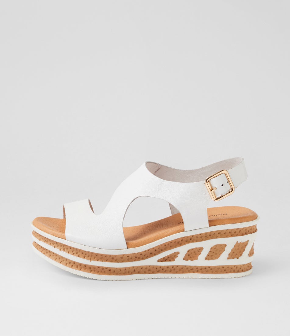 Quetzal White Leather Sandals Quetzal White Leather Sandals