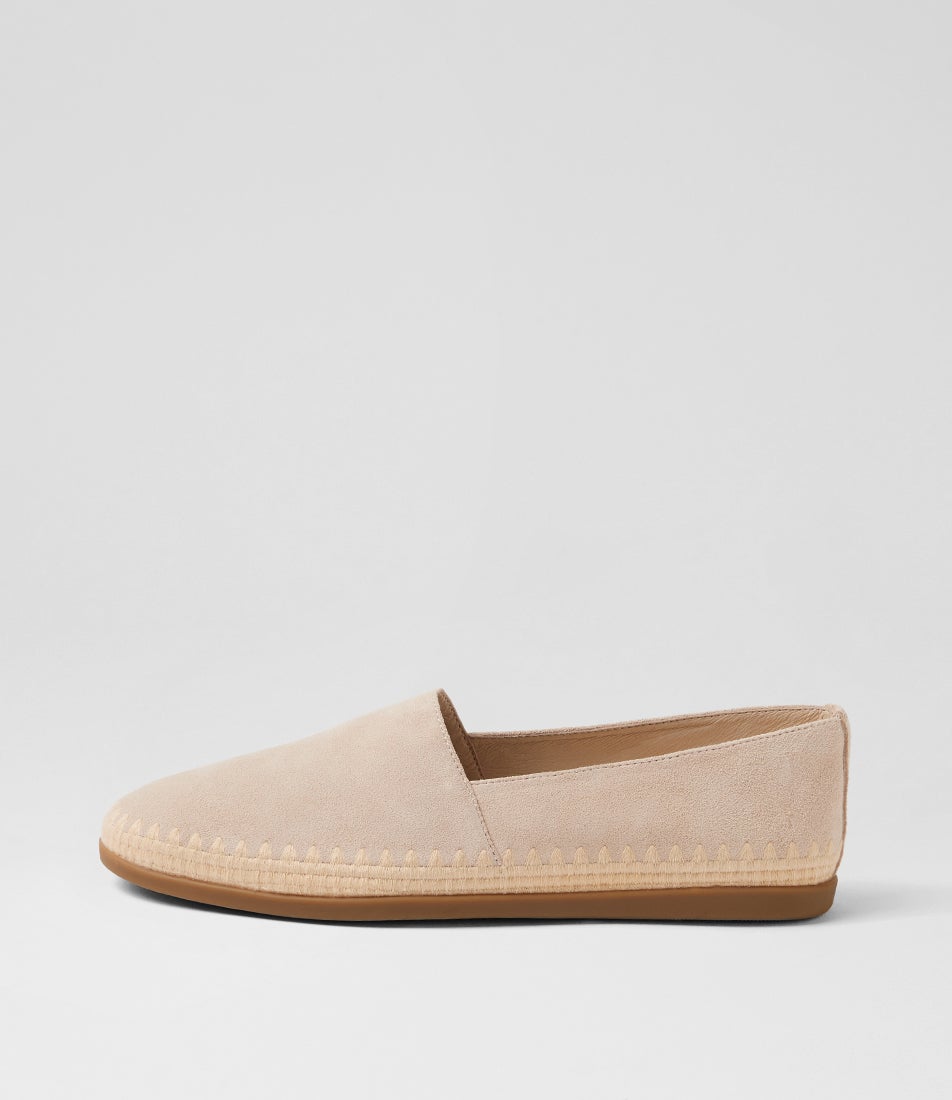 Reyba Beige Natural Suede Espadrilles