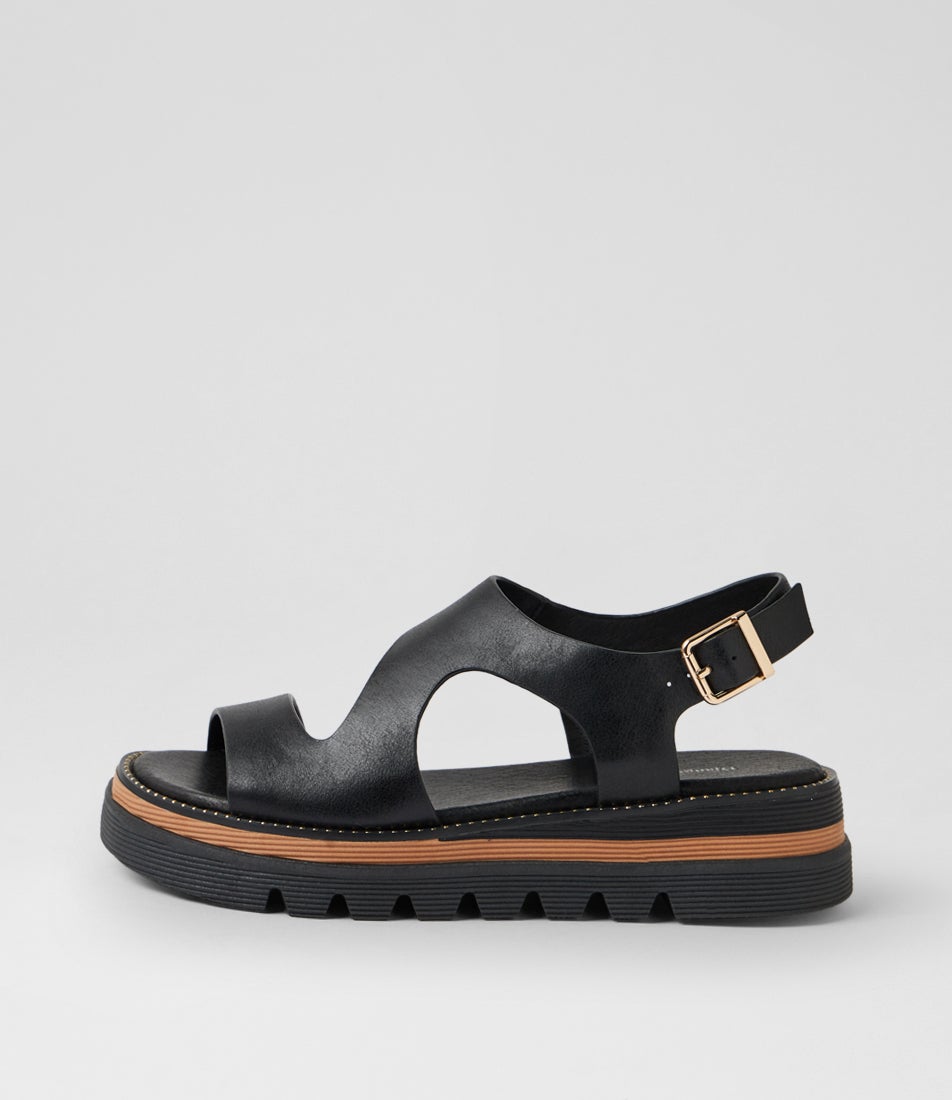 Satsuki Black Leather Sandals Satsuki Black Leather Sandals