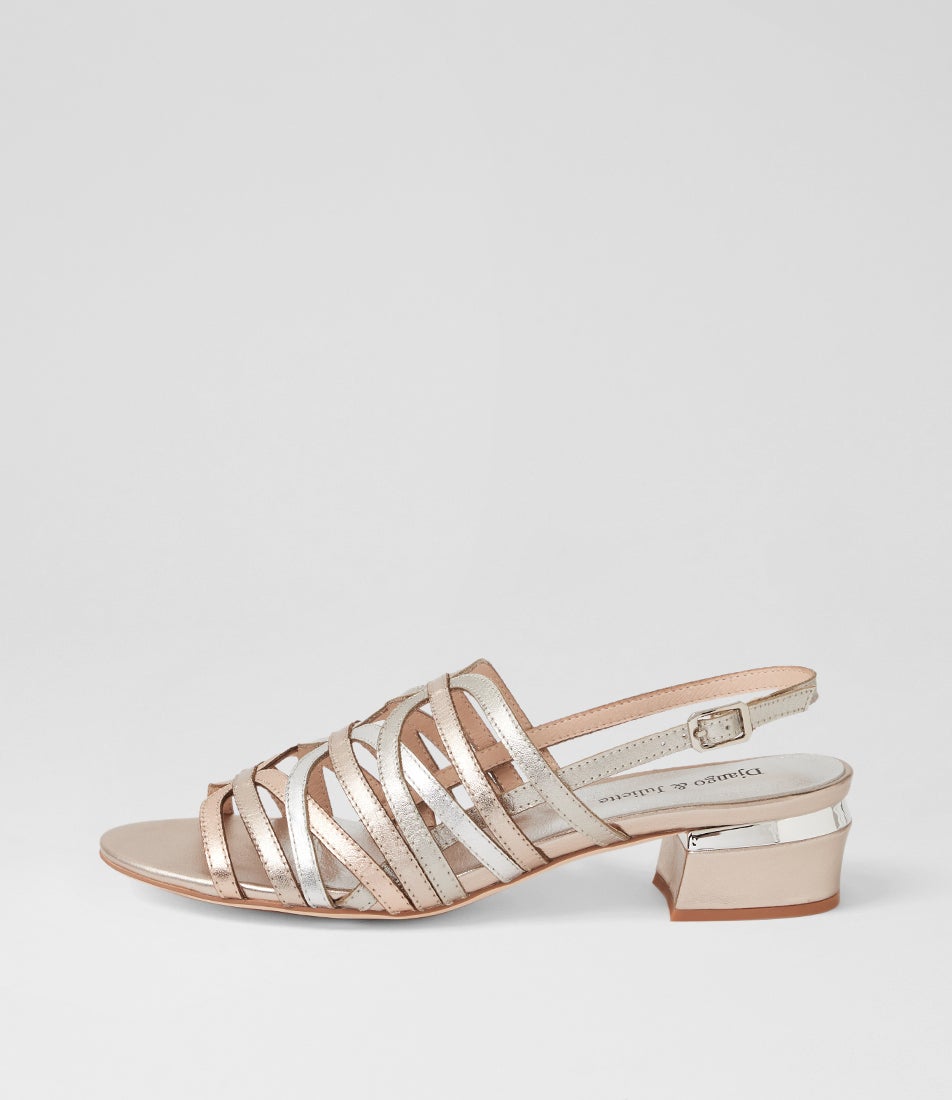 Tannaz Metallic Multi Leather Slingbacks Tannaz Metallic Multi Leather Slingbacks