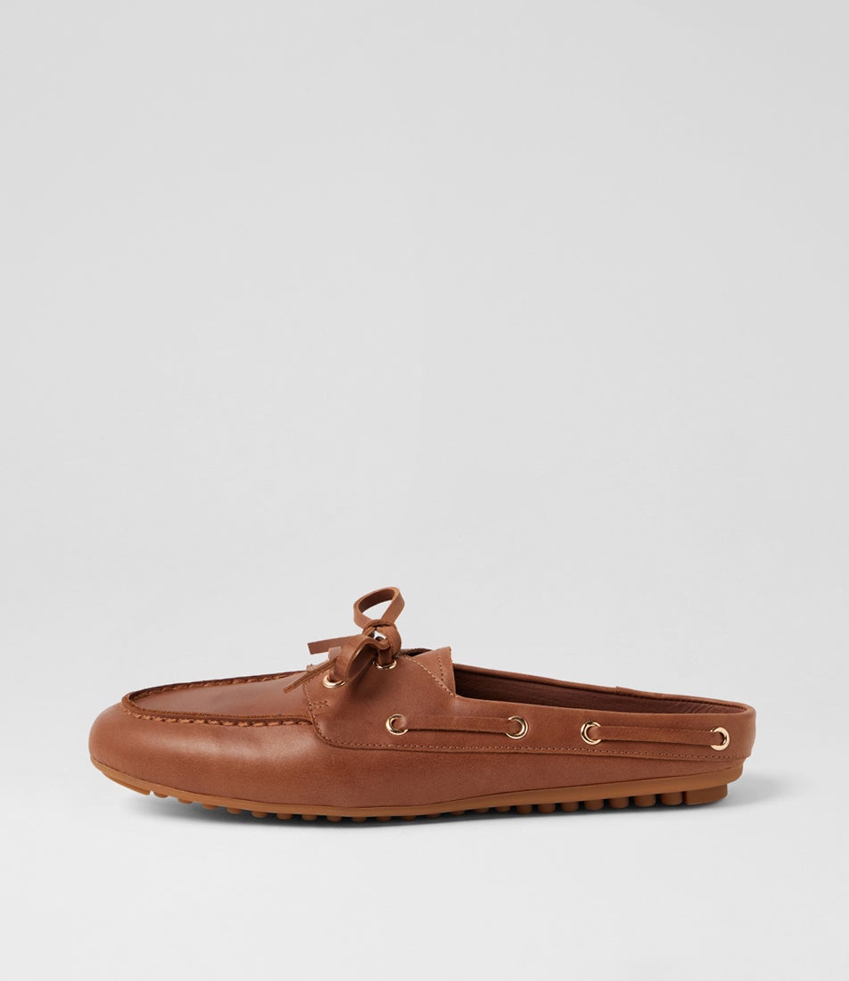 Vevay Cognac Leather Boat Shoes