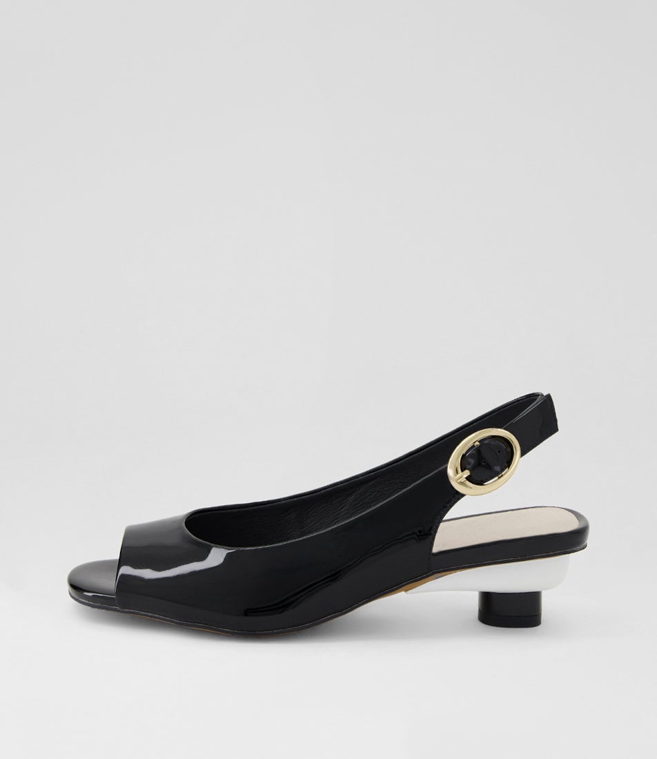 Vague Black Patent Leather Sandals Vague Black Patent Leather Sandals