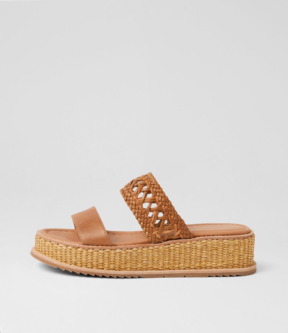 Valentia Tan Natural Rope Leather Sandals Valentia Tan Natural Rope Leather Sandals