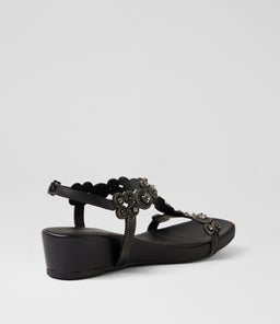 WASHTA DJ BLACK MULTI LEATHER JEWELS