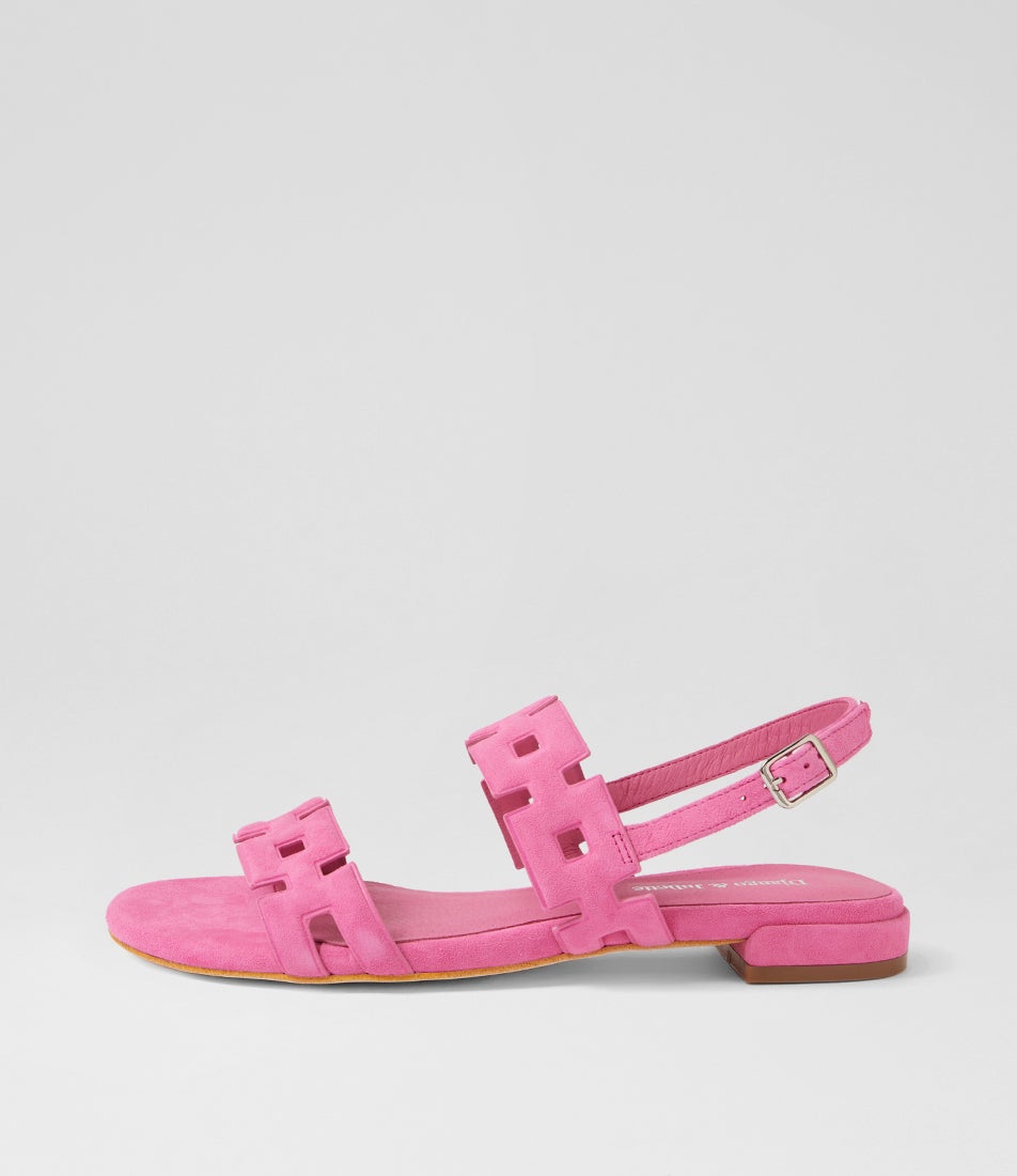 Lyro Pink Suede Sandals