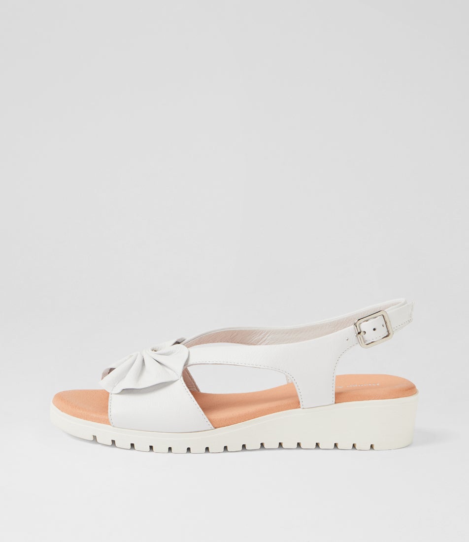 Myrline White Leather Sandals Myrline White Leather Sandals