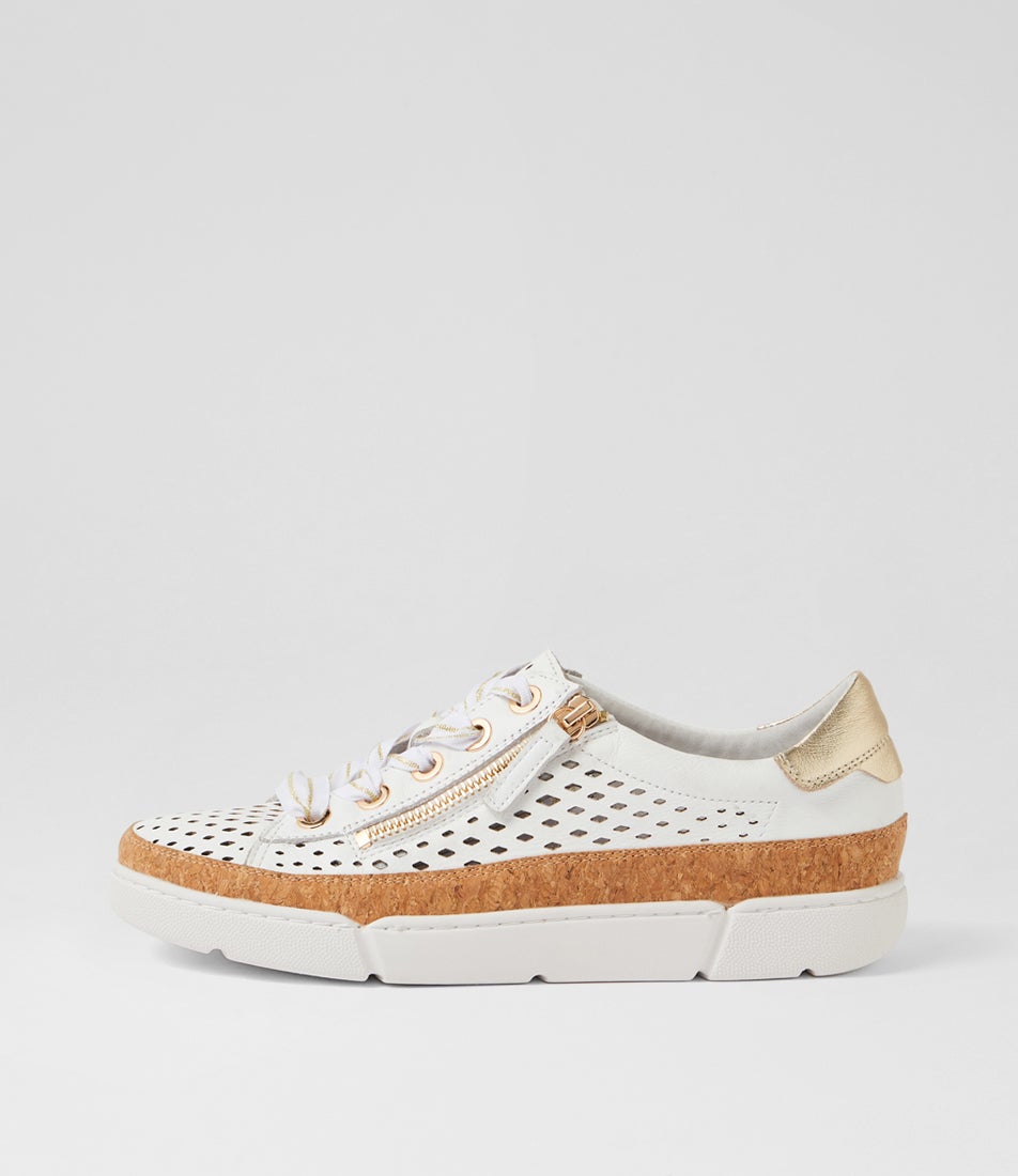 Torque White Pale Gold Multi Brogues Torque White Pale Gold Multi Brogues
