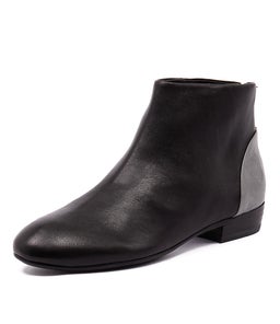 AMBLE BLACK GREY LEATHER