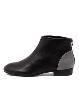 AMBLE BLACK GREY LEATHER