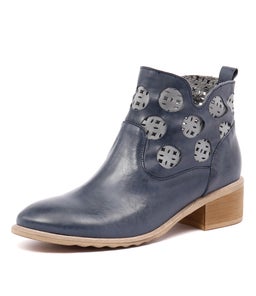 PIAZZA NAVY DENIM LEATHER