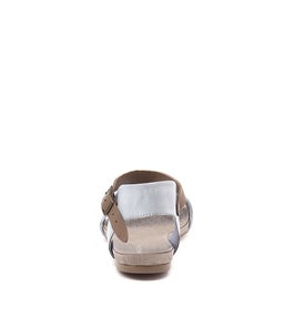 JINNIT STEEL TAUPE LEATHER