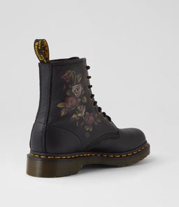 1460 8 EYE BOOT DECAYED ROSES CLASSIC LEATHER
