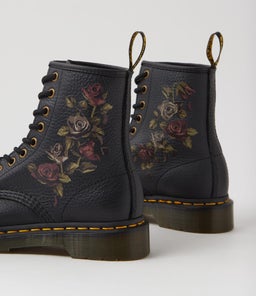 1460 8 EYE BOOT DECAYED ROSES CLASSIC LEATHER