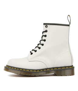 1460 8 EYE BOOT WHITE LEATHER
