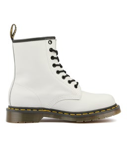 1460 8 EYE BOOT WHITE LEATHER