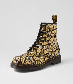 1460 8 EYE BOOT BUTTERFLY YELLOW SUEDE