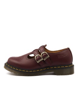 8065 MARY JANE CHERRY RED LEATHER