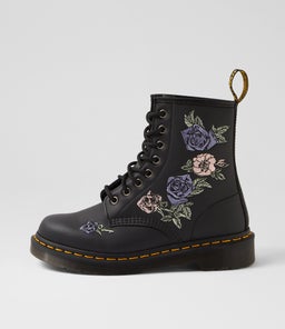 1460 VONDA BLACK GENIX NAPPA LEATHER