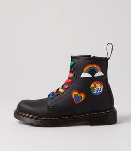 1460 JUNIOR FOR PRIDE PATCHES PRINT LEATHER