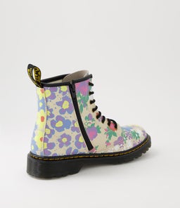 1460 JUNIOR FLORAL MASH UP LEATHER