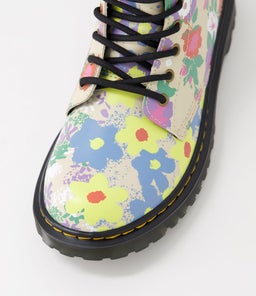 1460 JUNIOR FLORAL MASH UP LEATHER