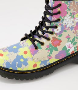 1460 JUNIOR FLORAL MASH UP LEATHER