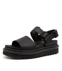 VOSS SANDAL DM BLACK LEATHER