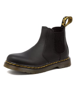 2976 CHELSEA BOOT JUNIOR DM BLACK LEATHER